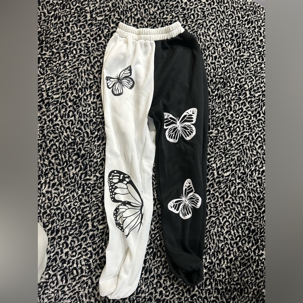 Black And White Sweatpants